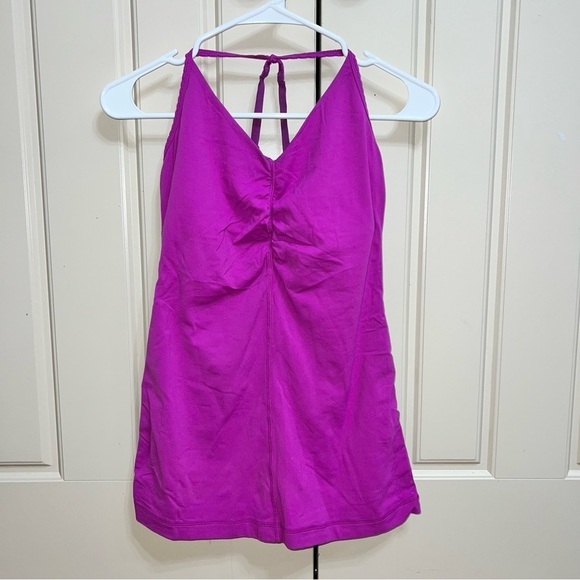Lululemon Fuchsia Racerback Athleisure Camisole Shirt Size 6 - Picture 9 of 9